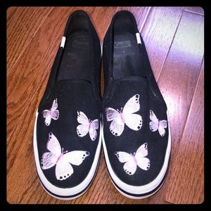 Kate Spade Keds Butterfly Sneakers Sz 9